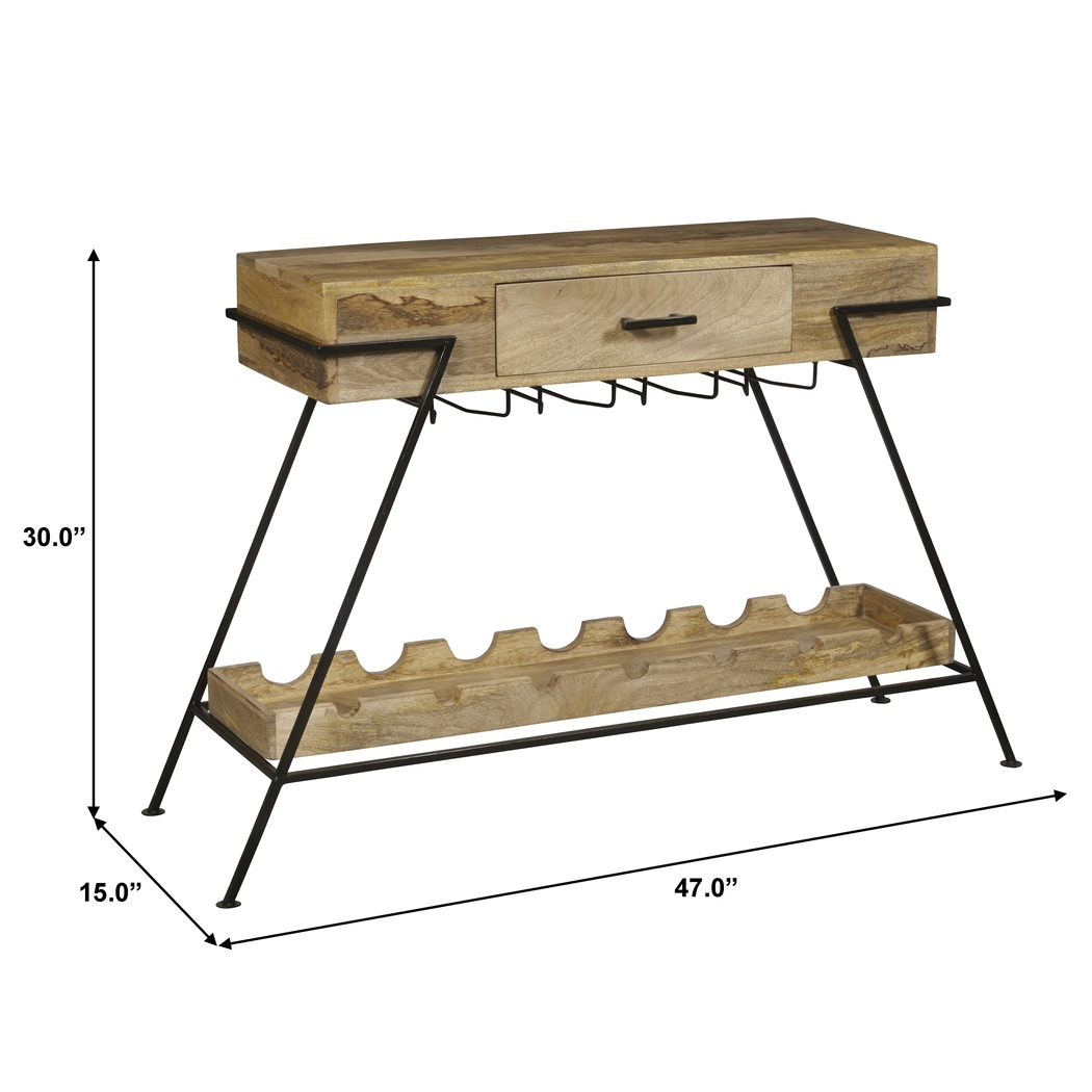 Merroway Brown Bar Cart - Thumbnail - Image 10