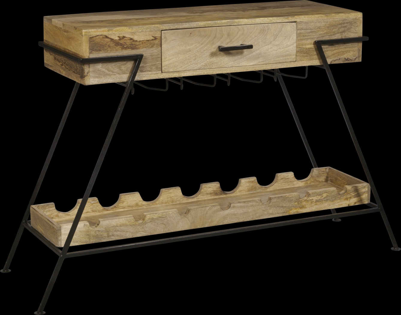 Merroway Brown Bar Cart - Thumbnail - Image 1