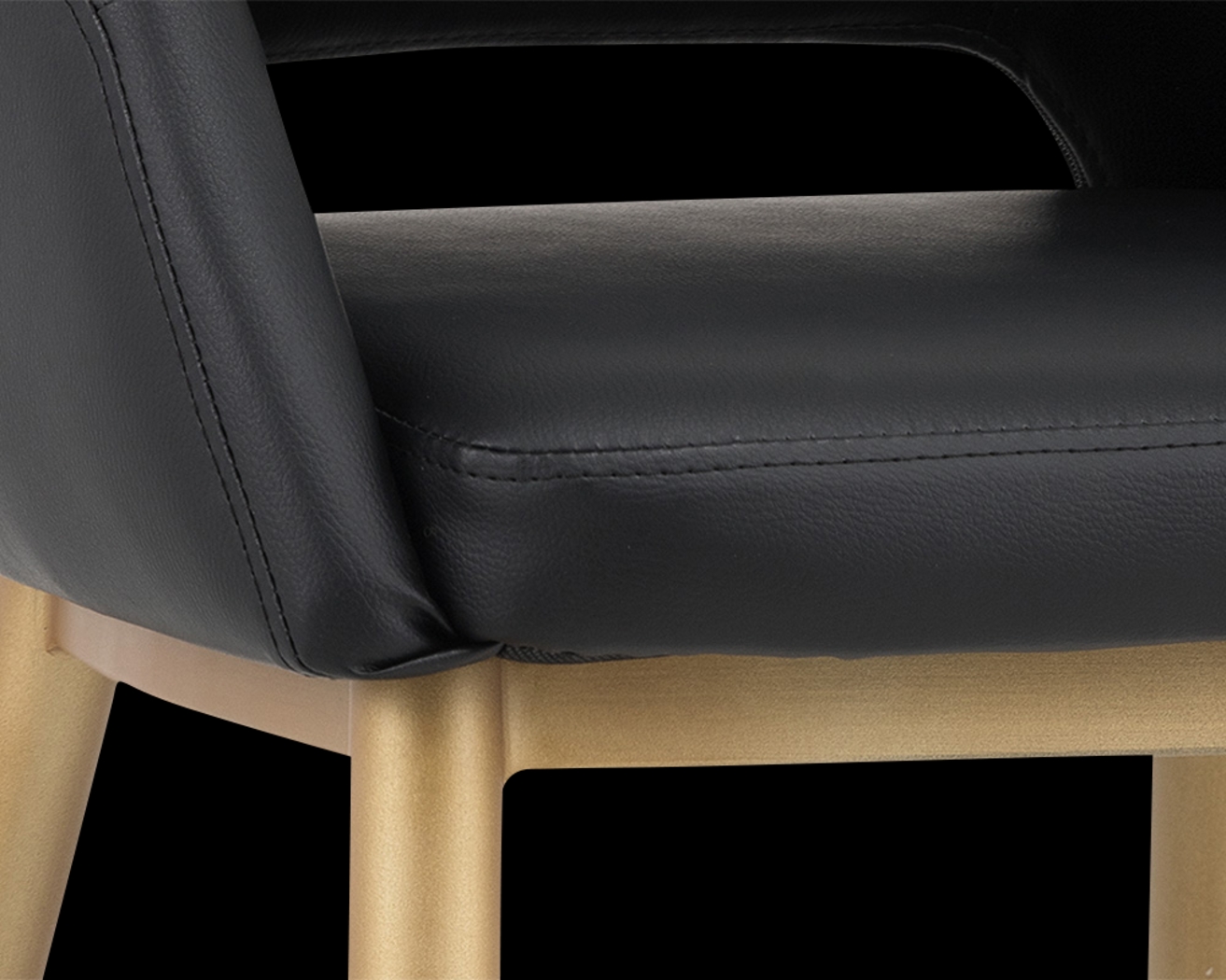 Mersey Black Dining Chair - Thumbnail - Image 4