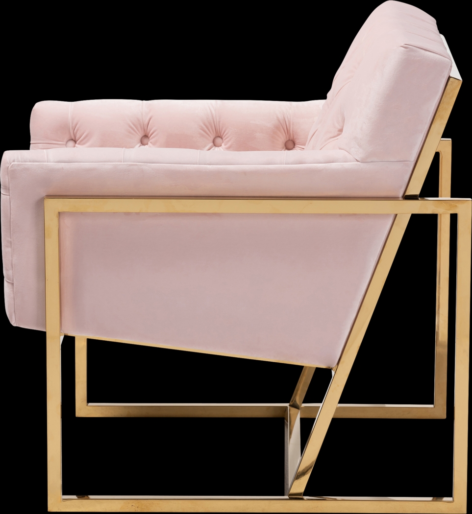 Mesbury Pink Accent Chair - Thumbnail - Image 4