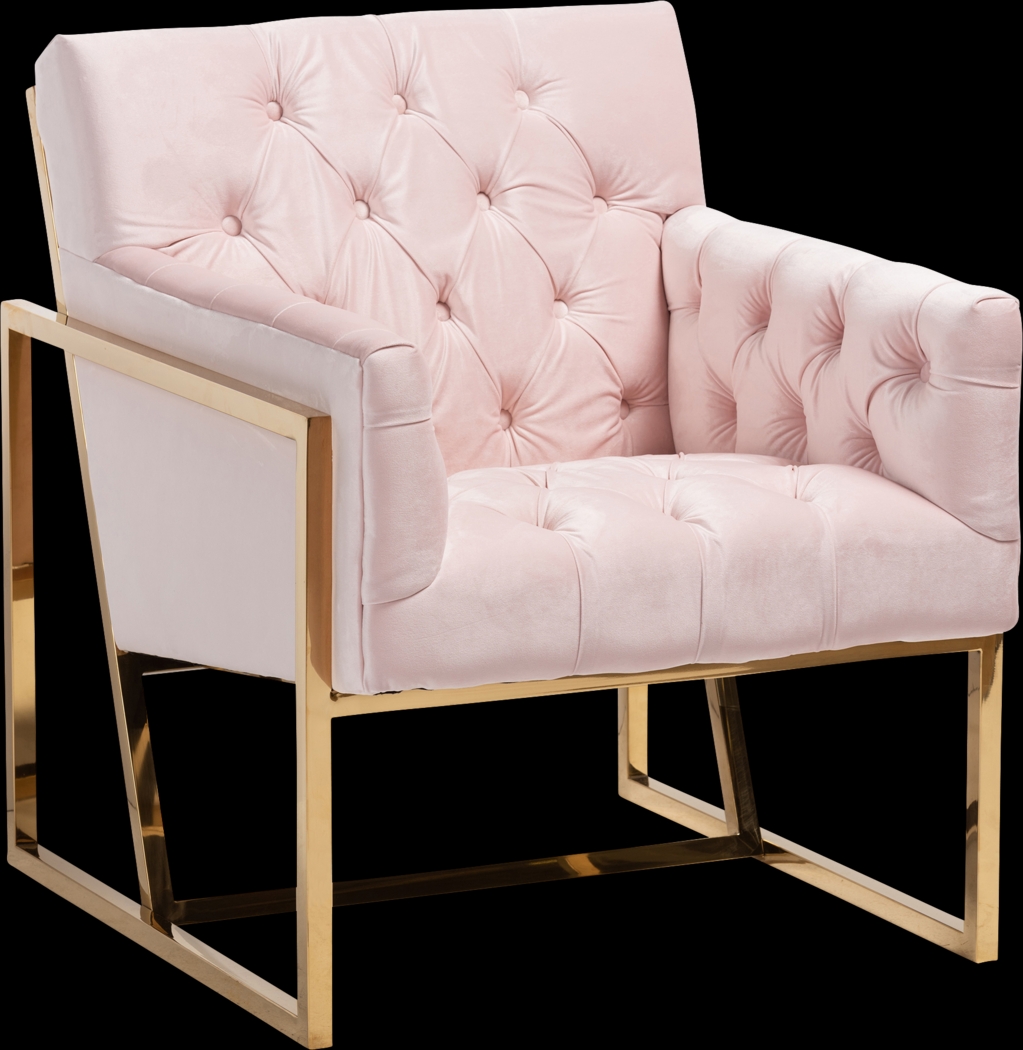 Mesbury Pink Accent Chair - Thumbnail - Image 1