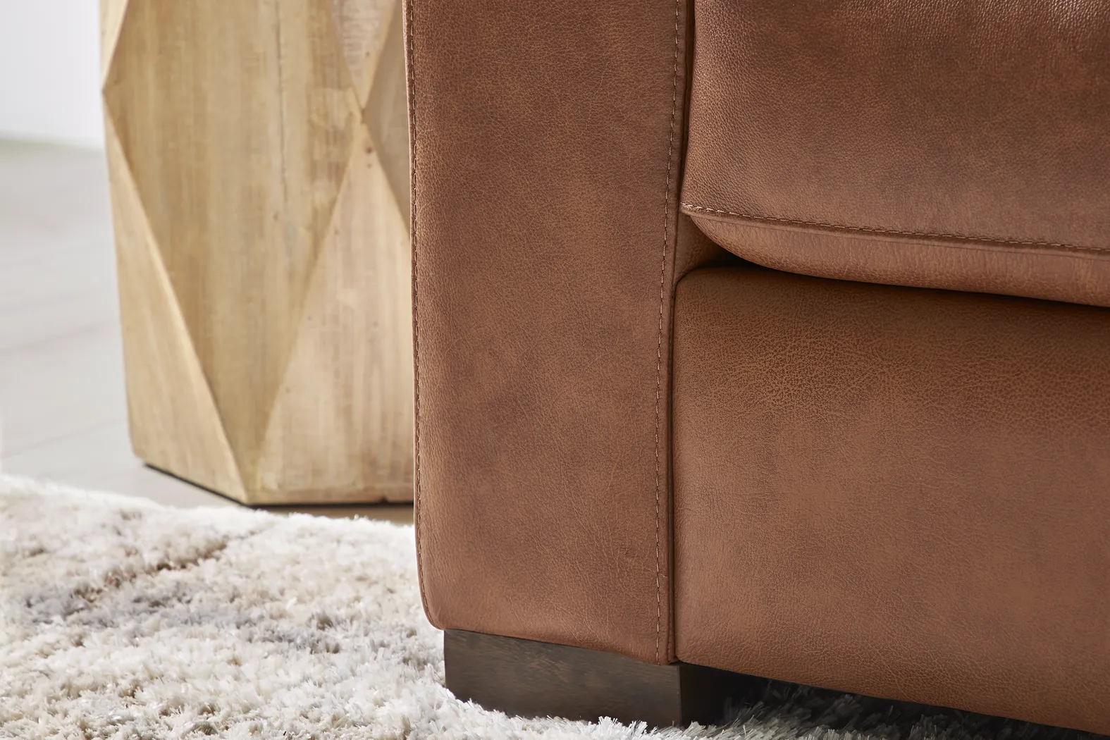 Messina Brown Leather Chair - Image 6