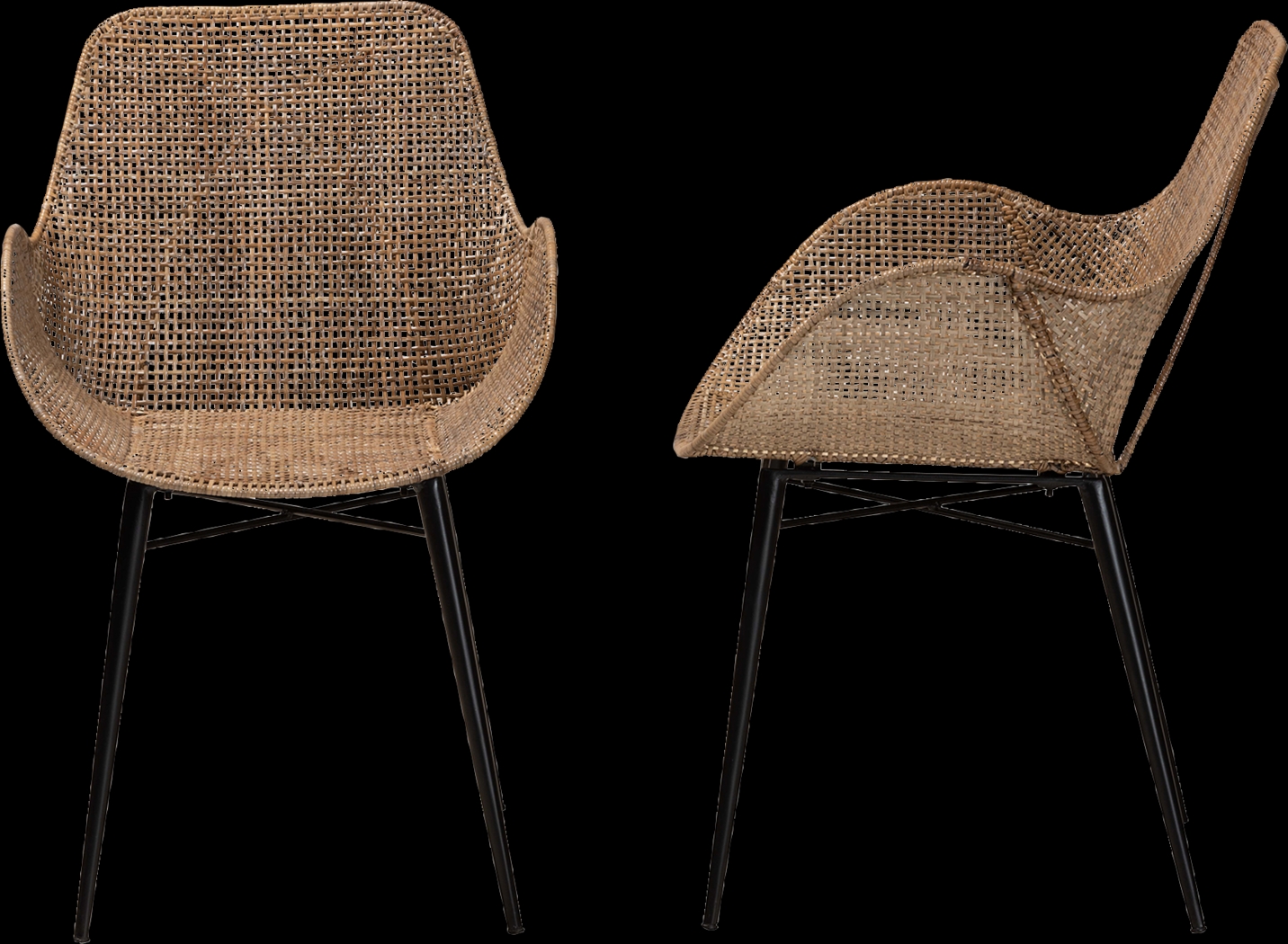 Messinia Brown Arm Chair, Set of 2 - Thumbnail - Image 7