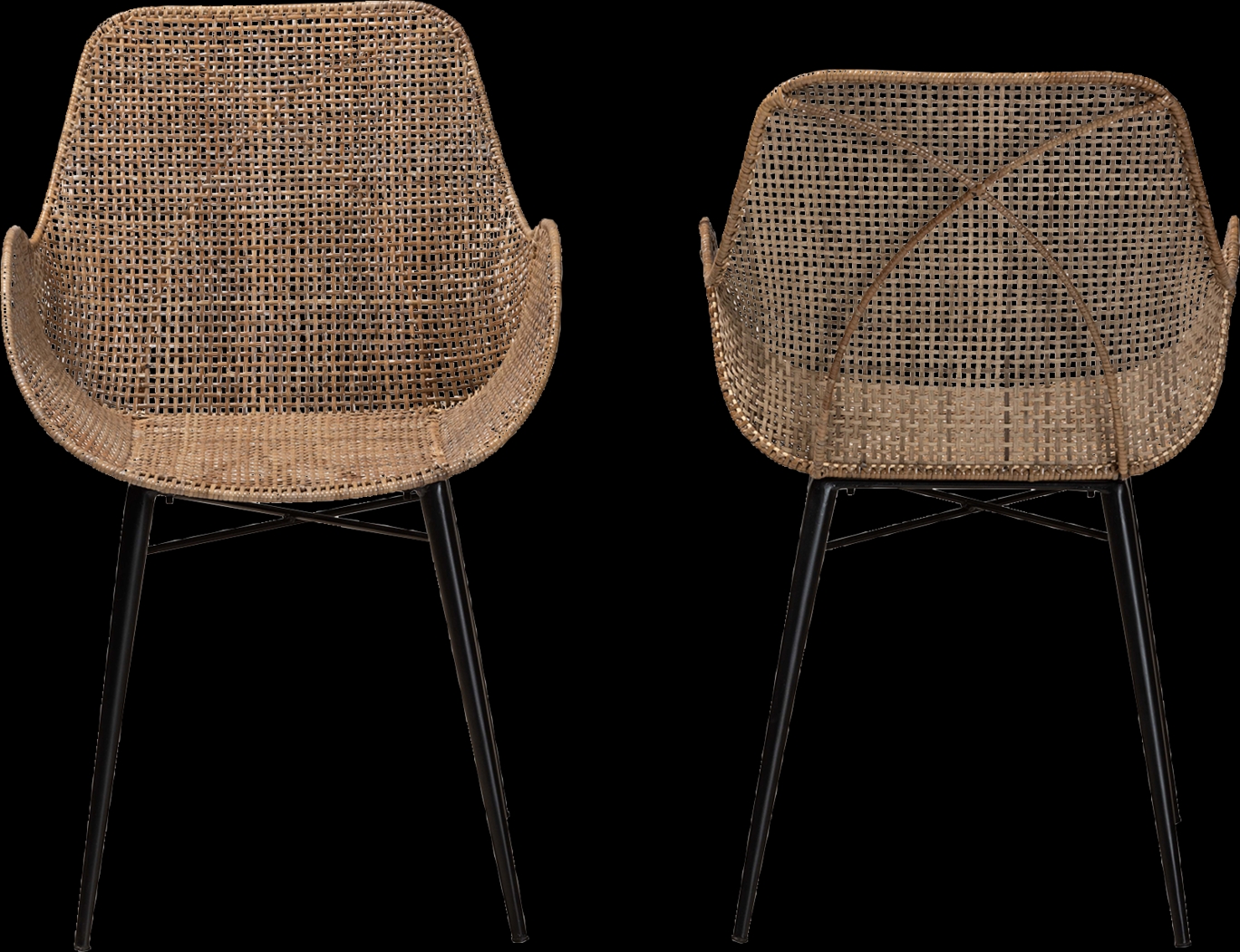 Messinia Brown Arm Chair, Set of 2 - Thumbnail - Image 8