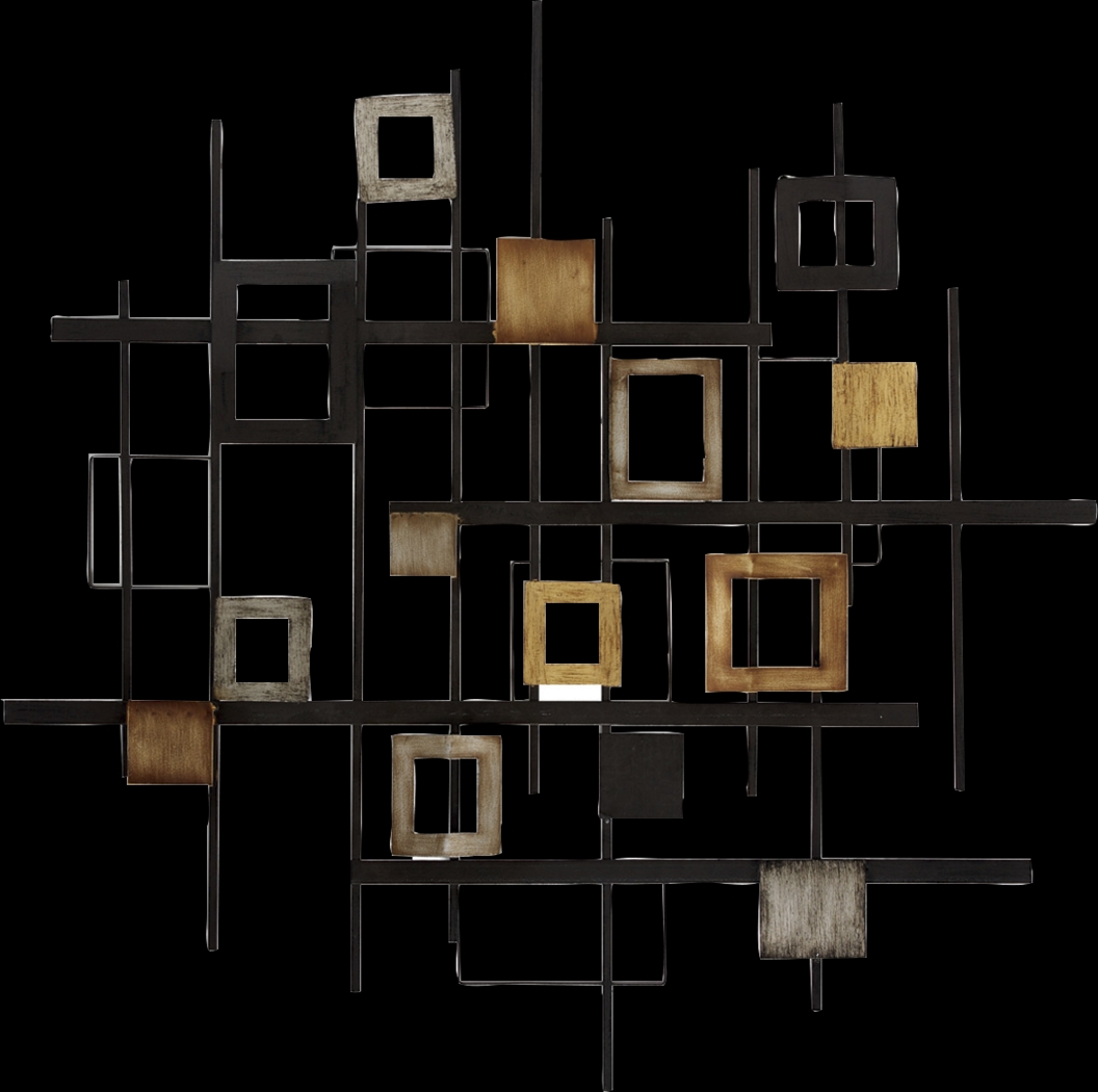 Metal Abstract Brown Wall Decor - Thumbnail - Image 1