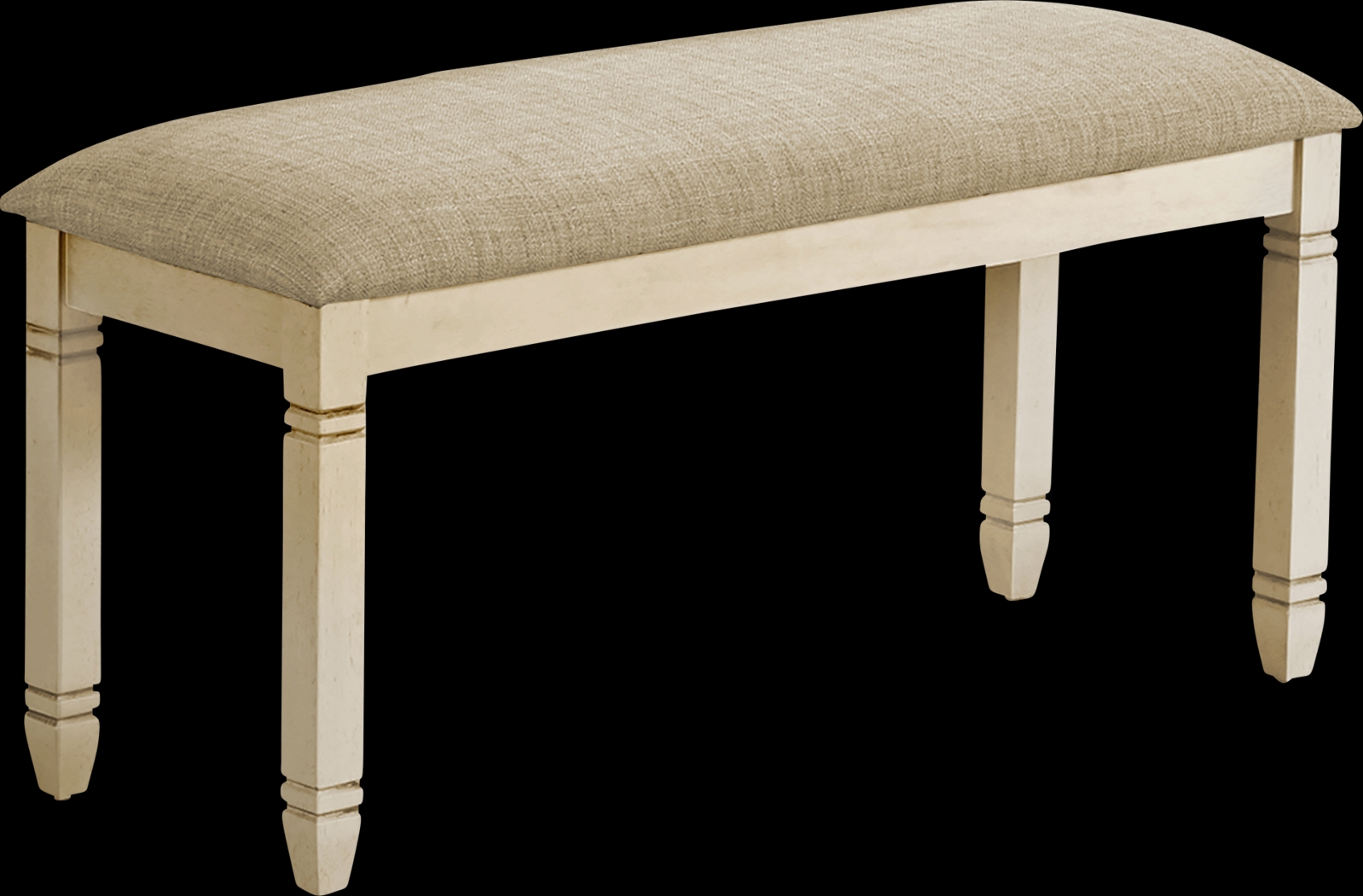 Metcalfy White Dining Bench - Thumbnail - Image 1