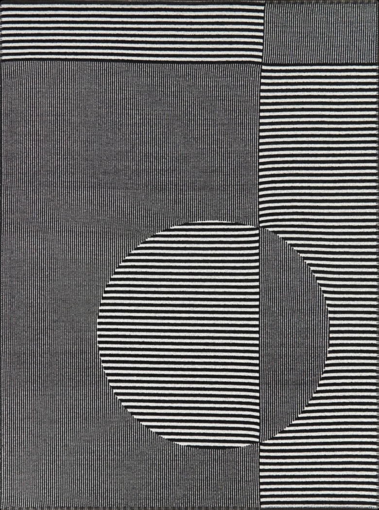 Metima Black 5'3 x 7' Area Rug - Thumbnail - Image 1