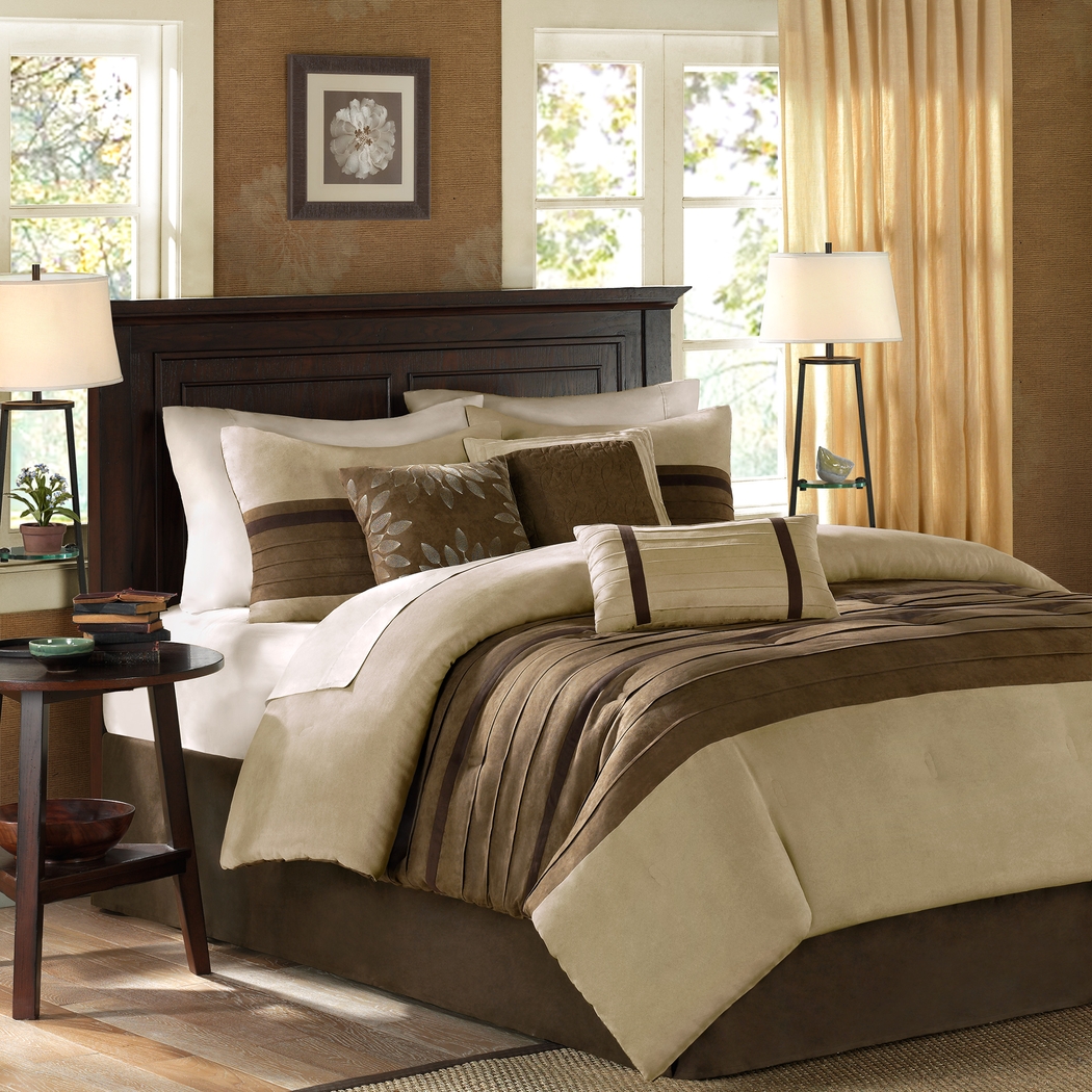 Metina Natural 7 Pc King Comforter Set - Thumbnail - Image 2