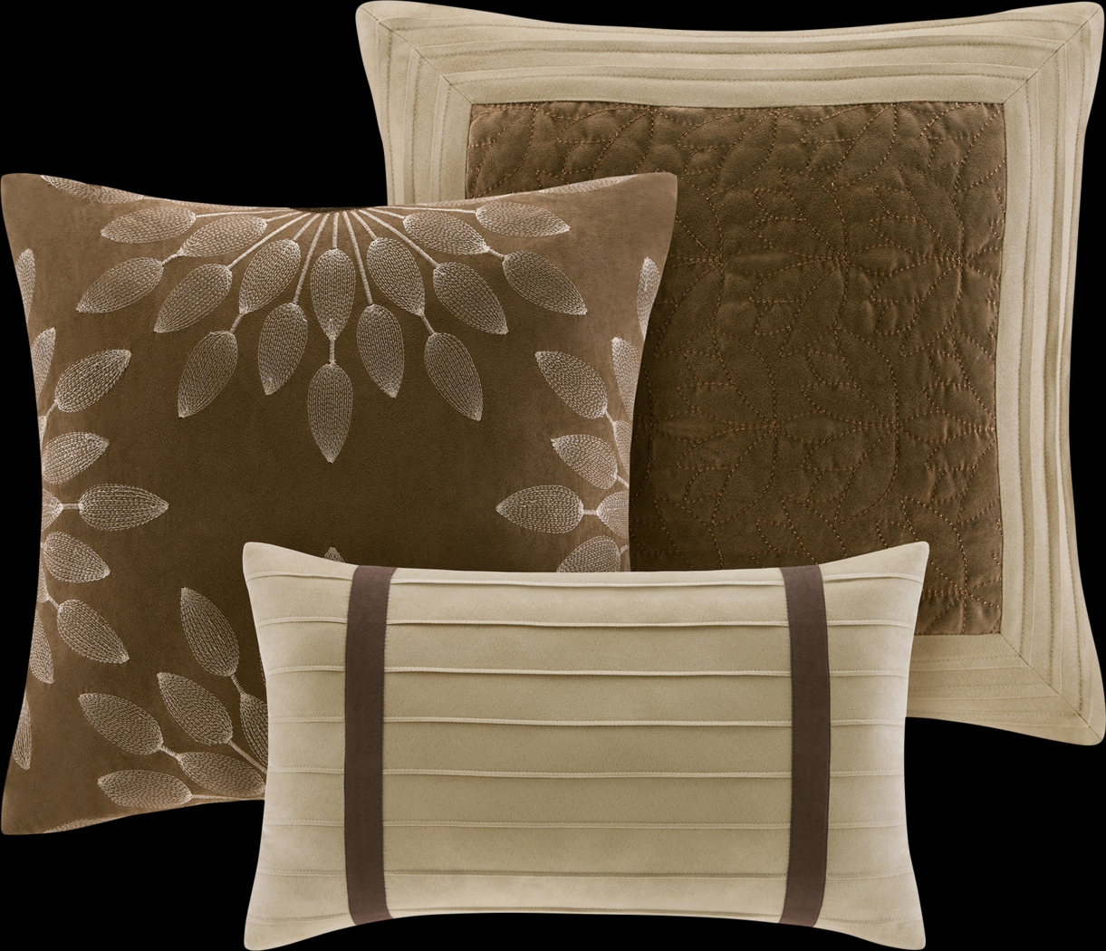 Metina Natural 7 Pc Queen Comforter Set - Thumbnail - Image 5