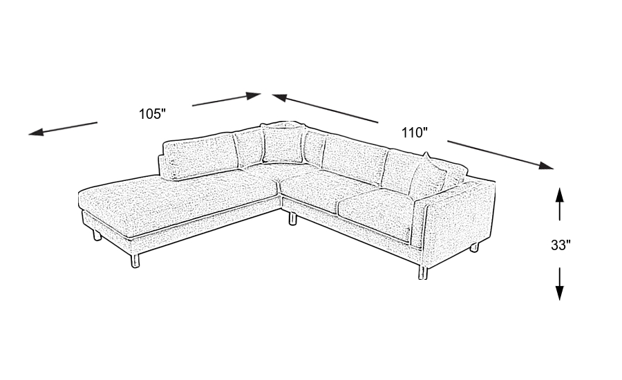 Dimension Image. Please refer to the Dimension Tab on this page for dimension details.