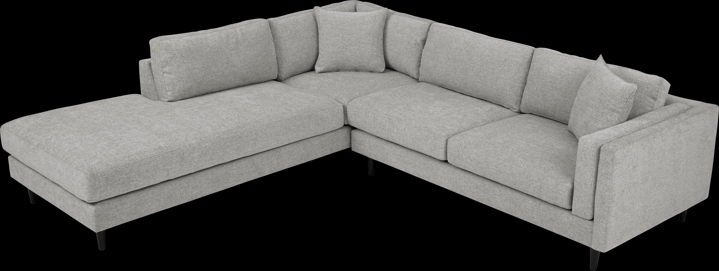 Metro Lounge Dove 5 Pc Sectional Living Room - Thumbnail - Image 2