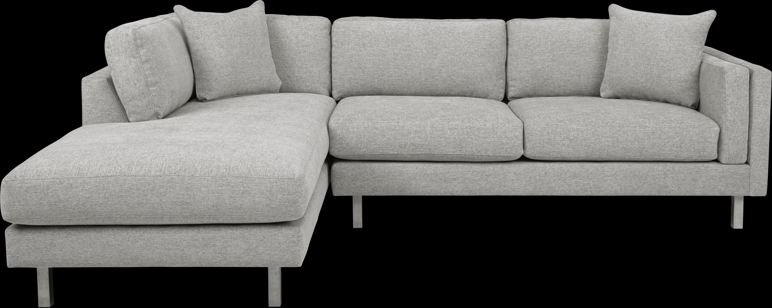 Metro Lounge Dove 5 Pc Sectional Living Room - Thumbnail - Image 2