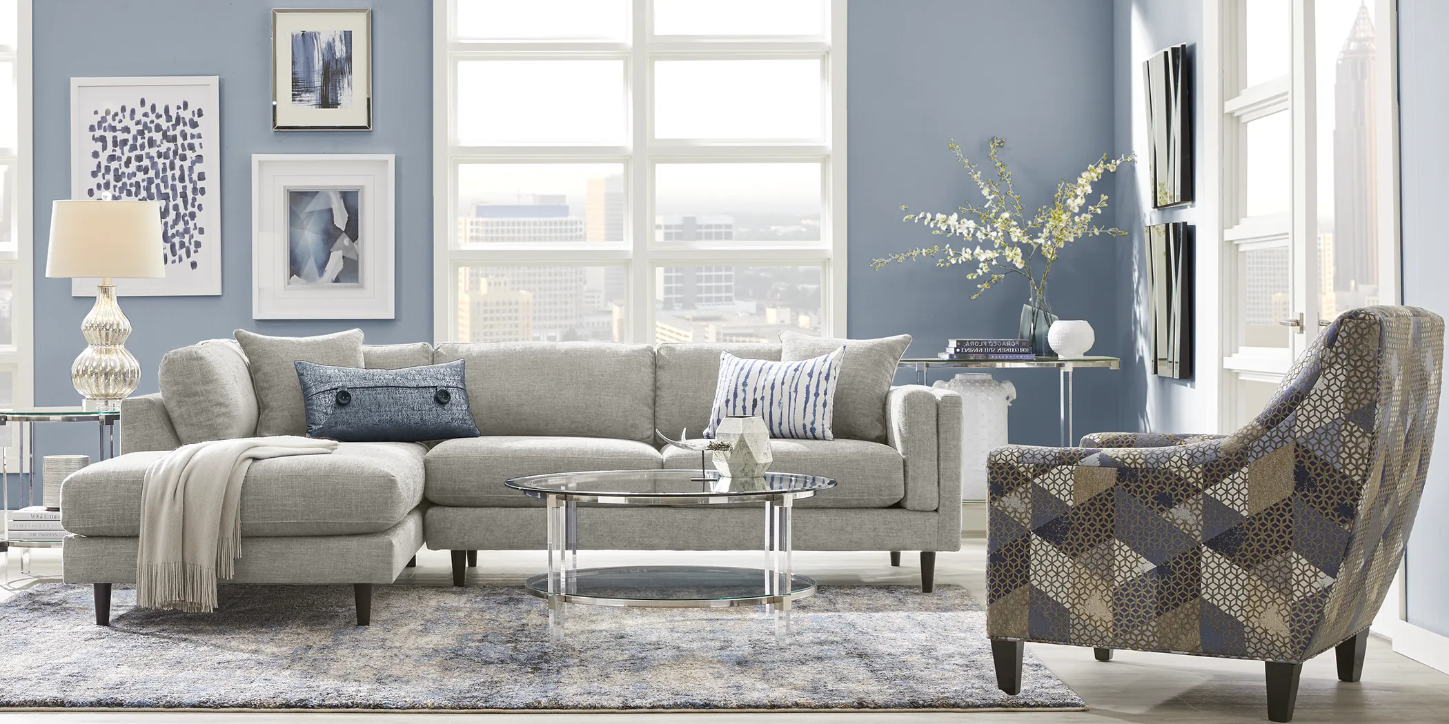 Metro Lounge Dove 2 Pc Sectional - Thumbnail - Image 2