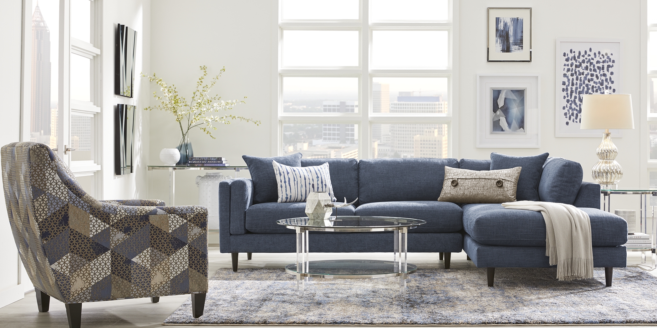 Metro Lounge Sapphire 2 Pc Sectional - Thumbnail - Image 2