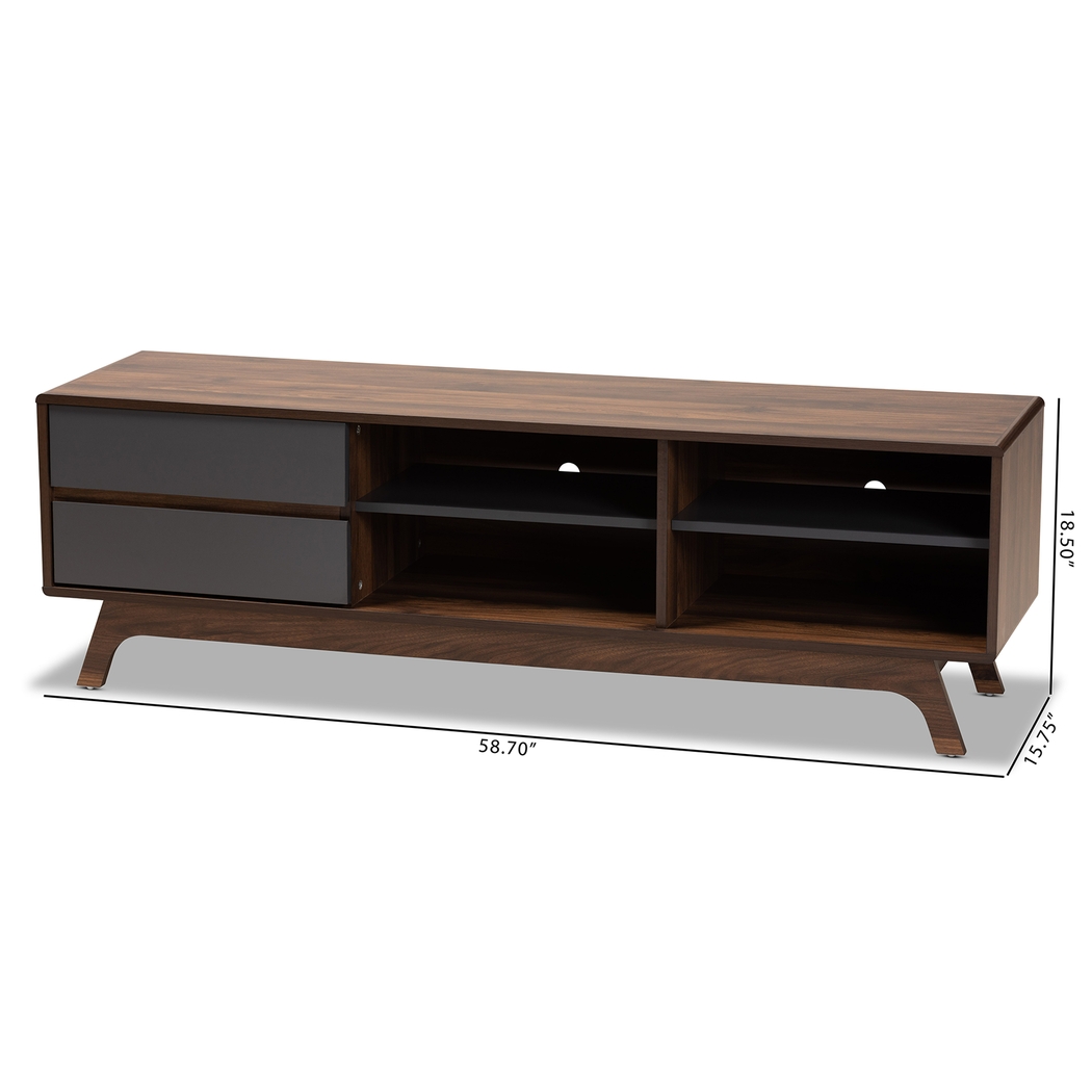 Meyrick Walnut 59 in. Console - Thumbnail - Image 9