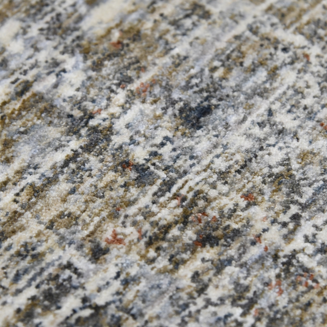 Mezure Gray/Orange 7'10 x 9'10 Rug - Thumbnail - Image 6