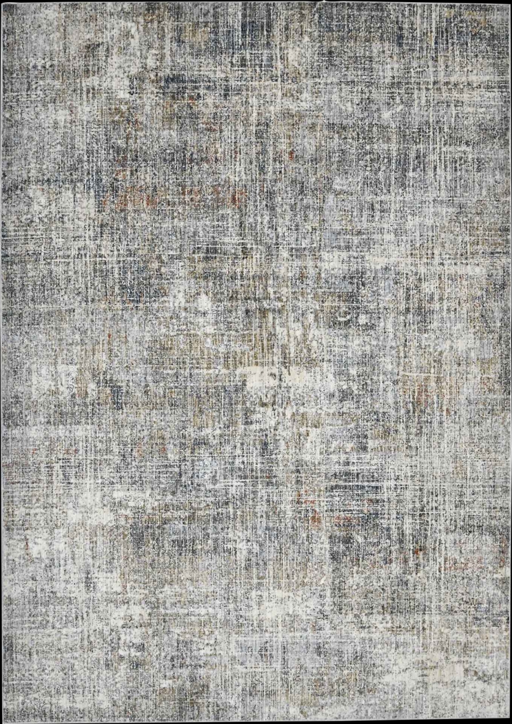 Mezure Gray/Orange 7'10 x 9'10 Rug - Thumbnail - Image 1
