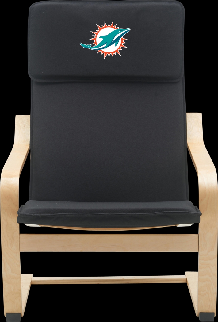 Miami Dolphins Black Accent Chair - Thumbnail - Image 3