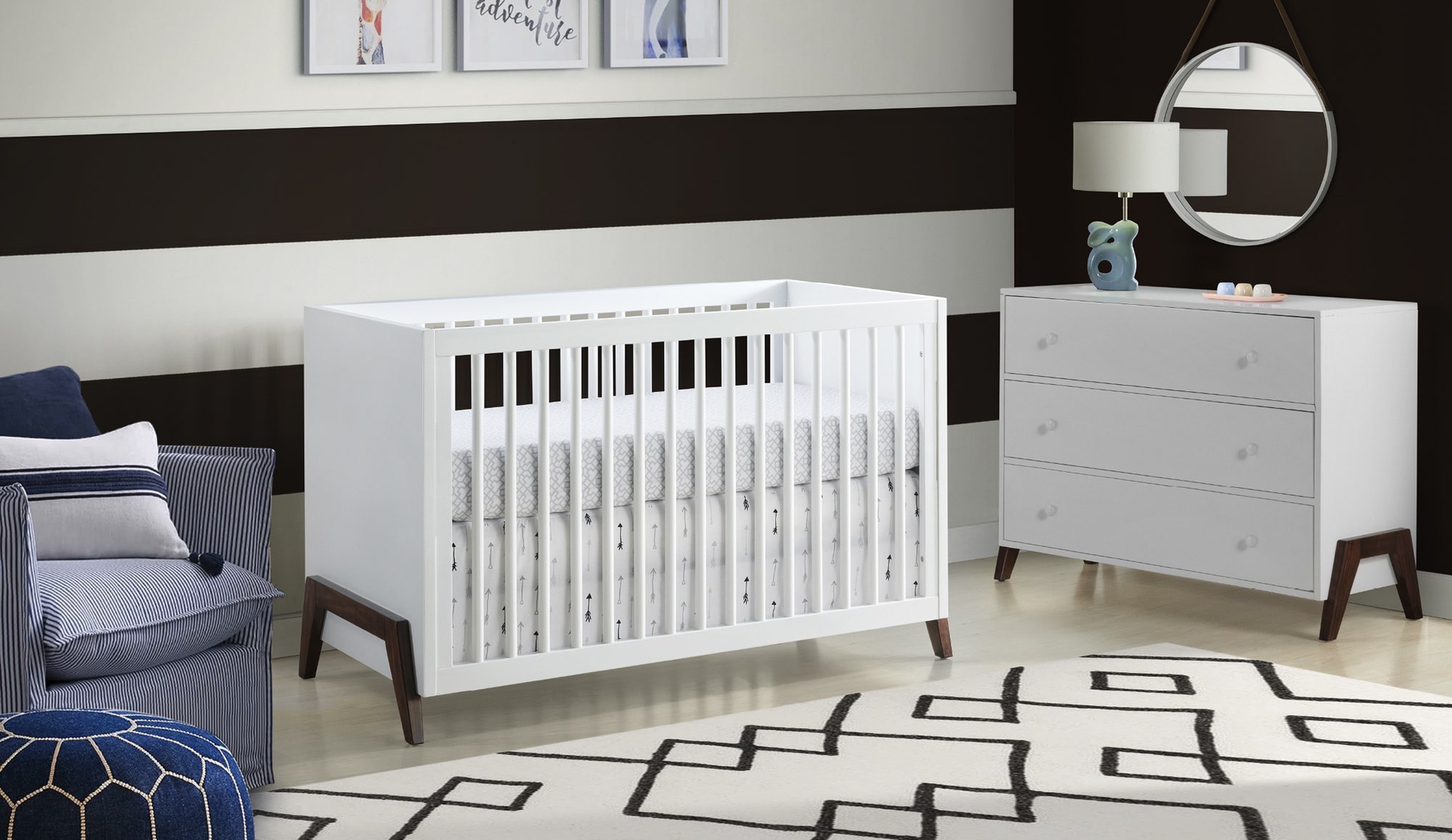 Miana White Convertible Crib - Thumbnail - Image 5
