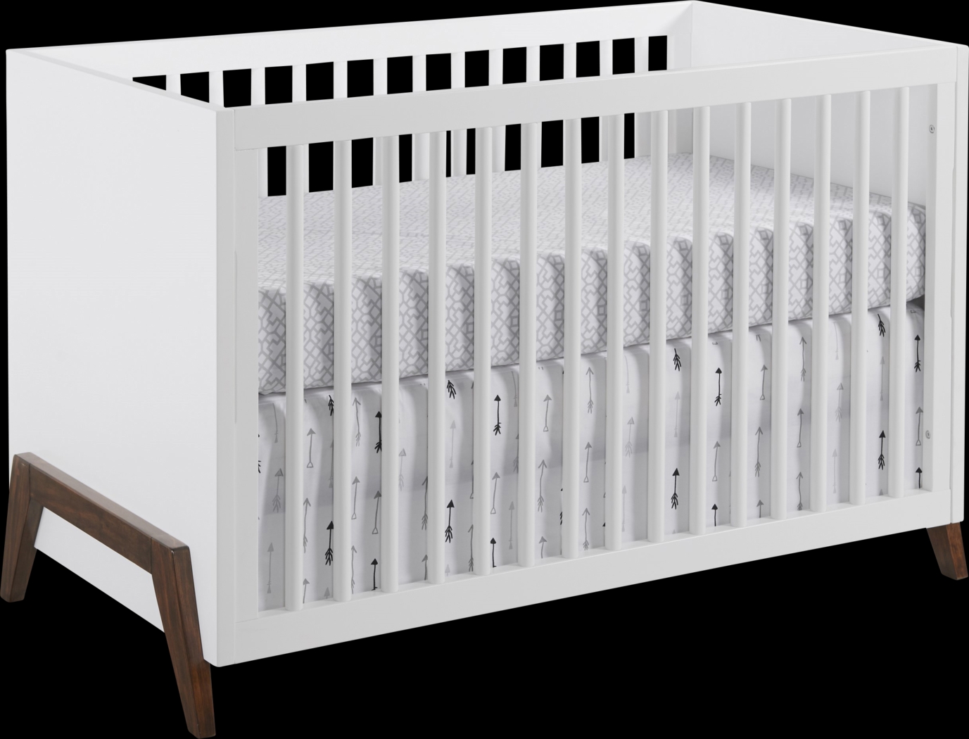 Miana White Convertible Crib - Thumbnail - Image 1