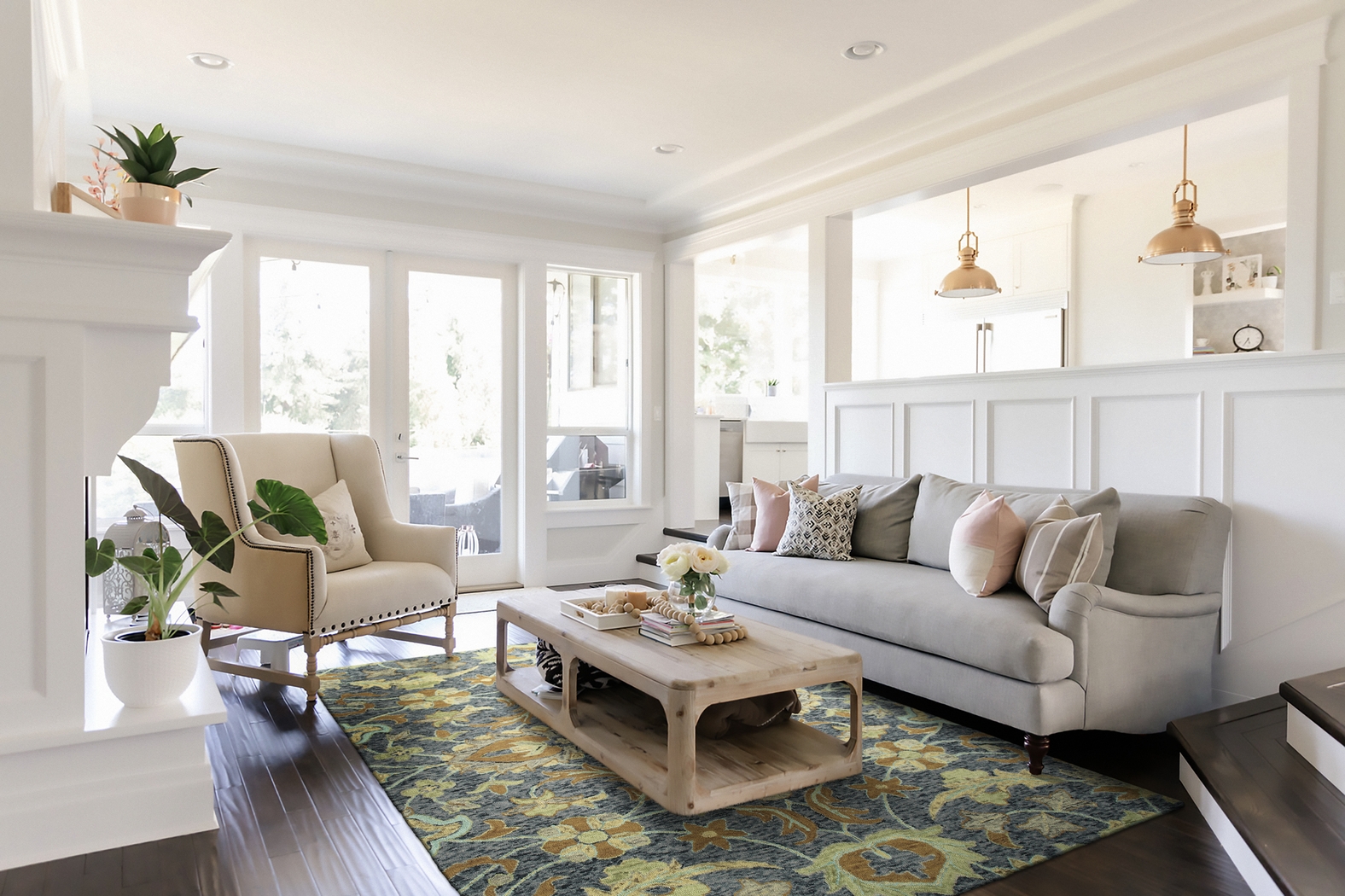 Miande Denim/Multi 8' x 10' Rug - Thumbnail - Image 2