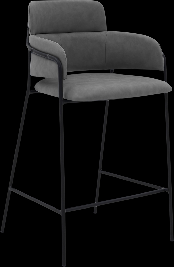 Miava Gray Counter Height Stool - Thumbnail - Image 1