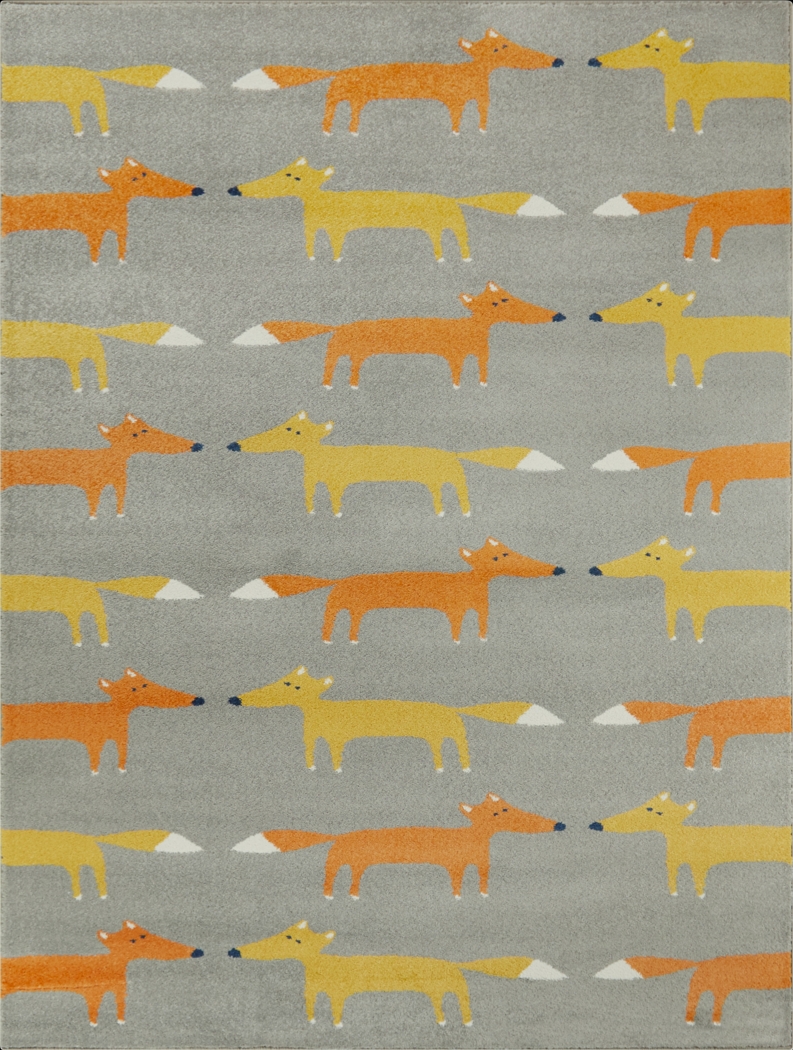 Kids Mickens Gray 5'3 x 7' Rug - Thumbnail - Image 1