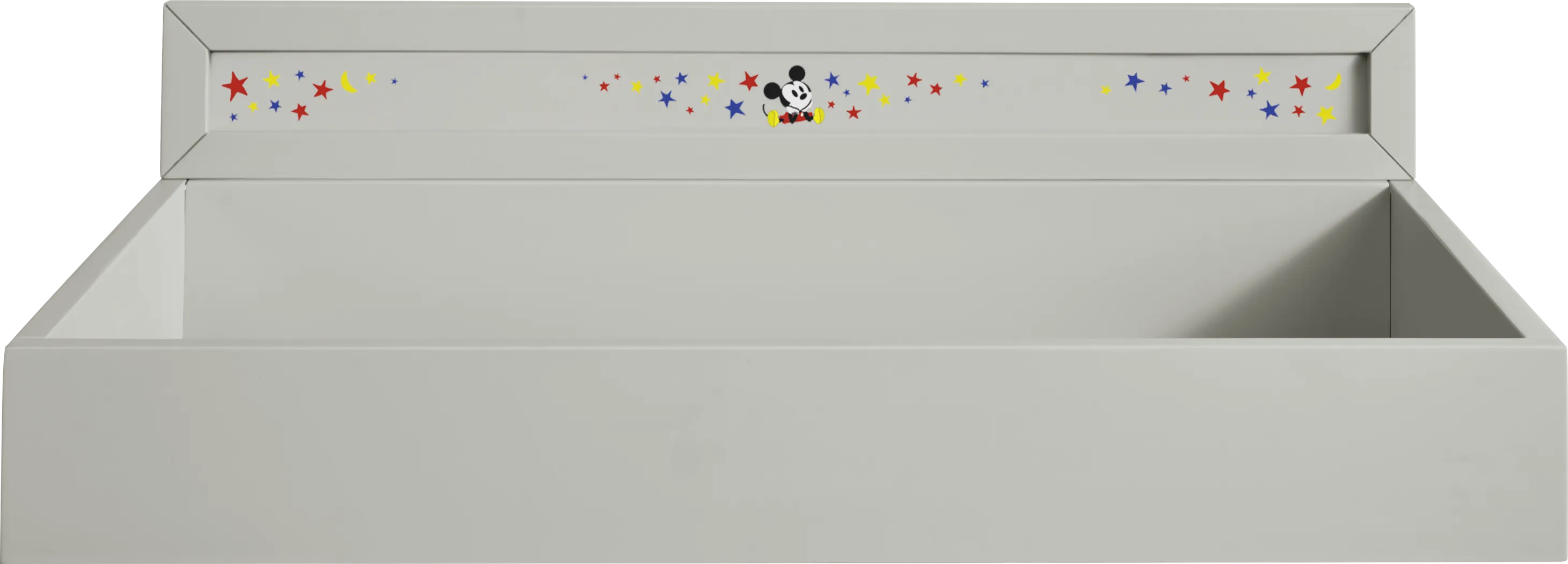 Mickey Mouse and Minnie Mouse Gray Changing Tray with Vibrant Art - Thumbnail - Image 1
