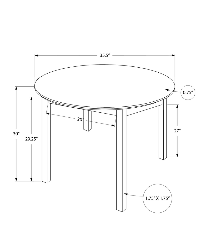 Mickibben Espresso Dining Table - Thumbnail - Image 7