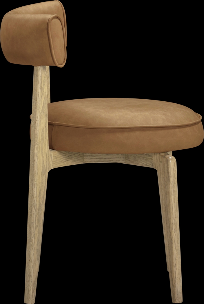 Microbeat Brown Dining Chair - Thumbnail - Image 3