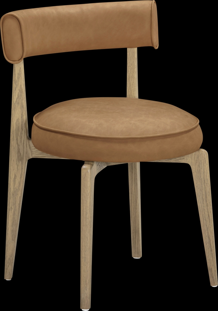 Microbeat Brown Dining Chair - Thumbnail - Image 1
