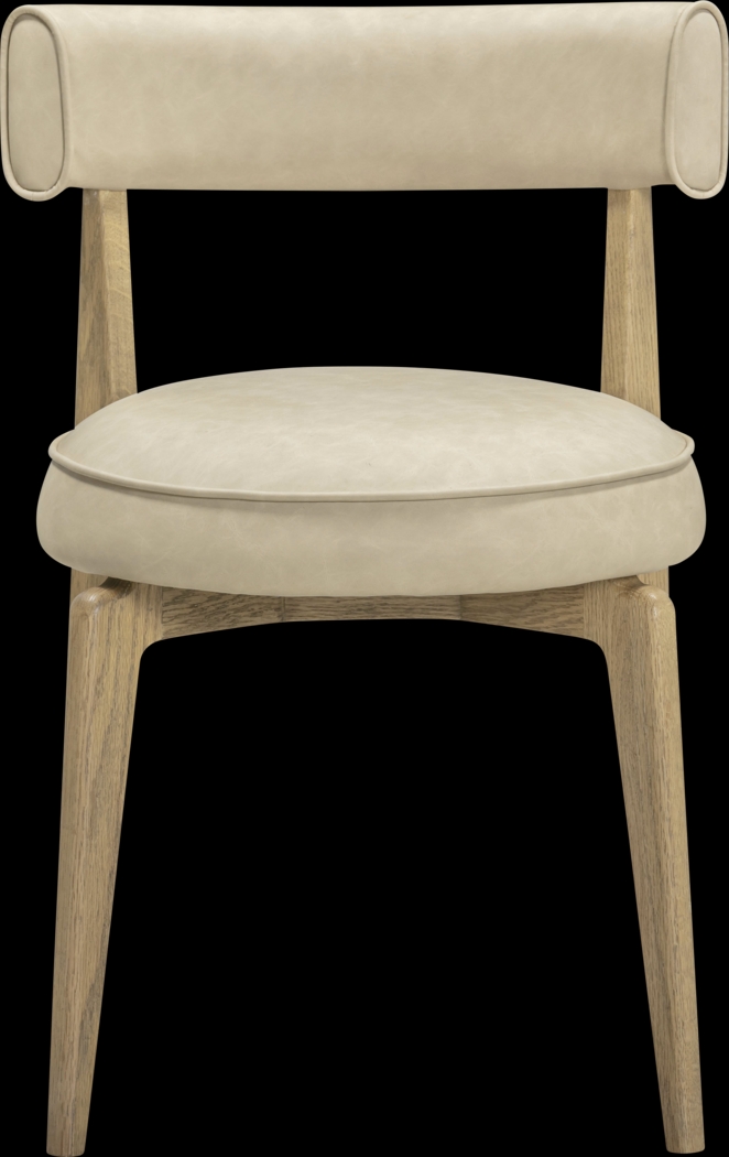 Microbeat Cream Dining Chair - Thumbnail - Image 4
