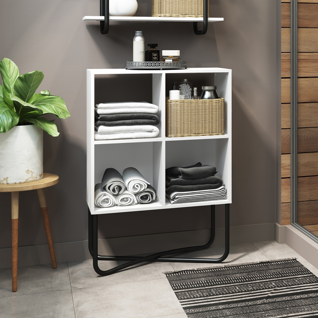 Midamis White Bookcase - Thumbnail - Image 2