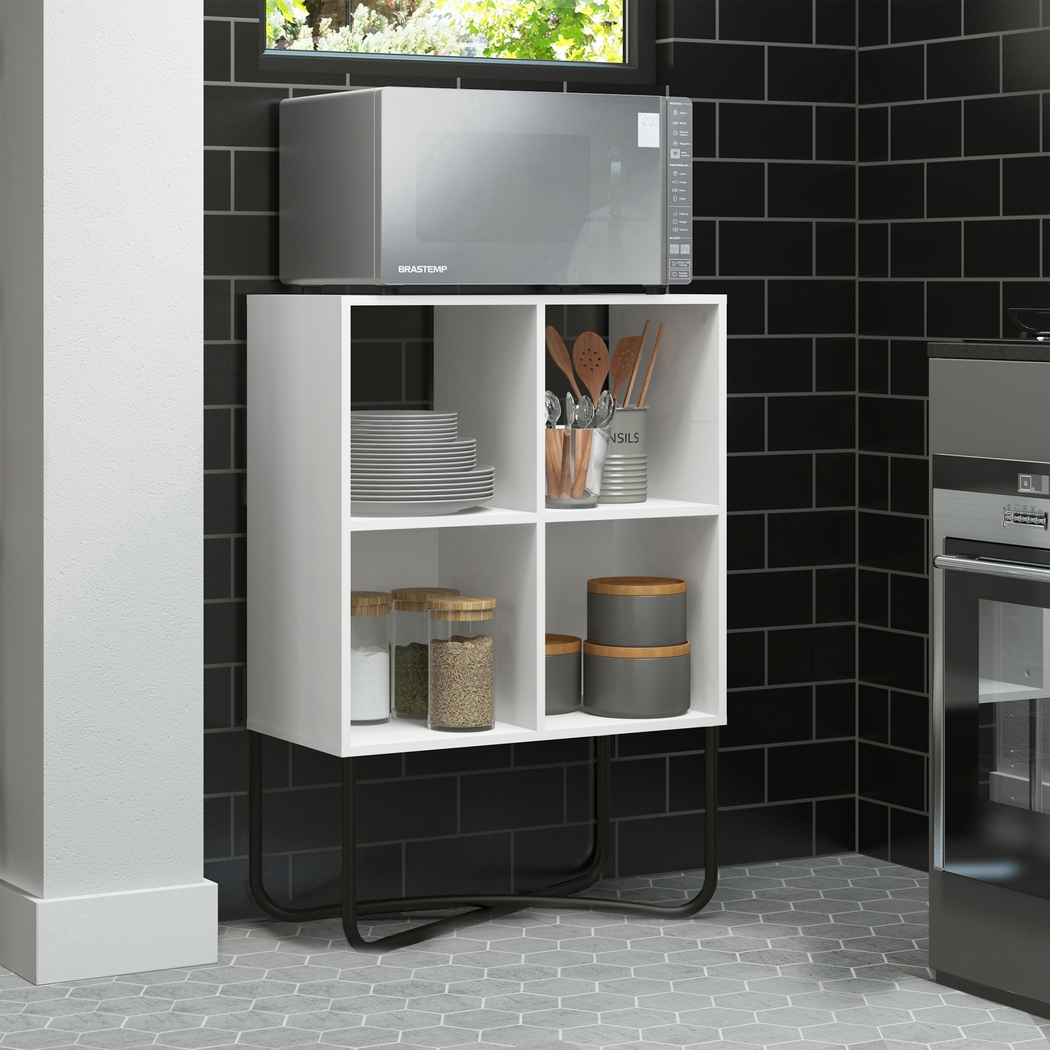 Midamis White Bookcase - Thumbnail - Image 9