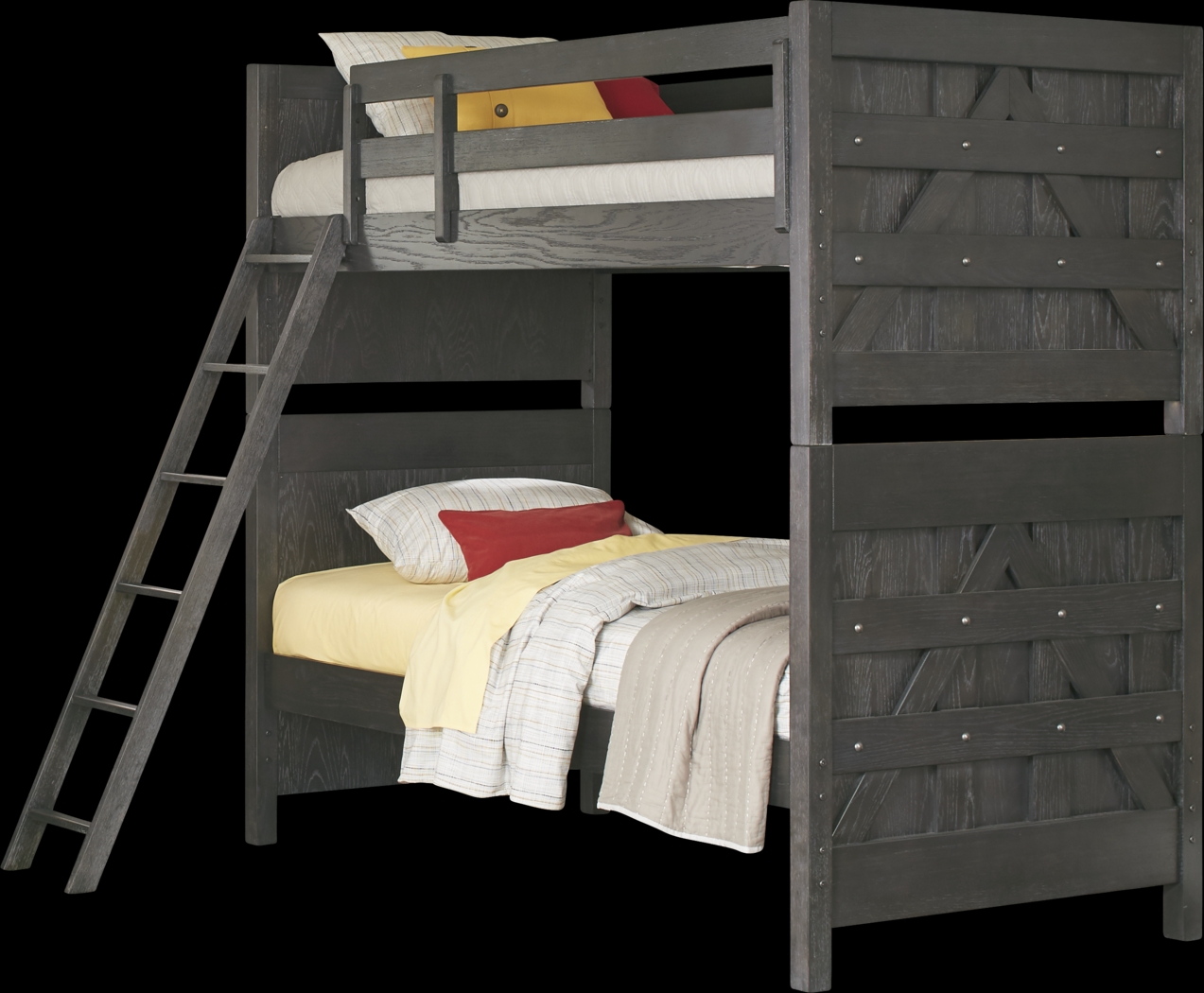 Midcity Loft Carbon Twin/Twin Bunk Bed - Thumbnail - Image 1