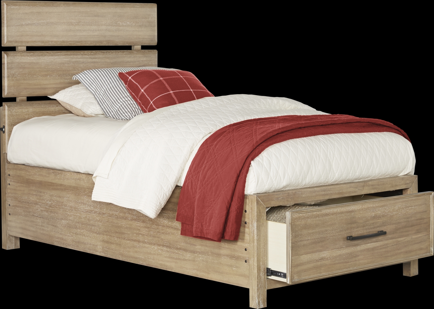 Kids Midcity Loft Sandstone 5 Pc Twin Slat Bedroom with Storage - Thumbnail - Image 2