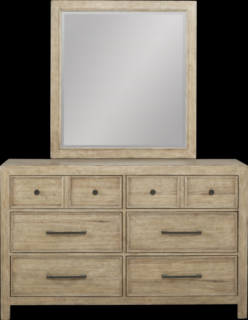 Kids Midcity Loft Sandstone Dresser & Mirror - Thumbnail - Image 1