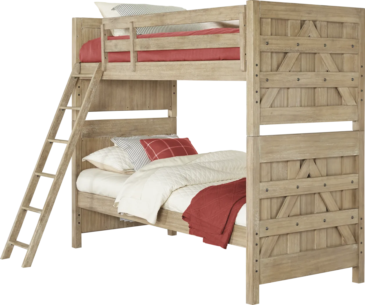 Midcity Loft Sandstone Twin/Twin Bunk Bed - Thumbnail - Image 1
