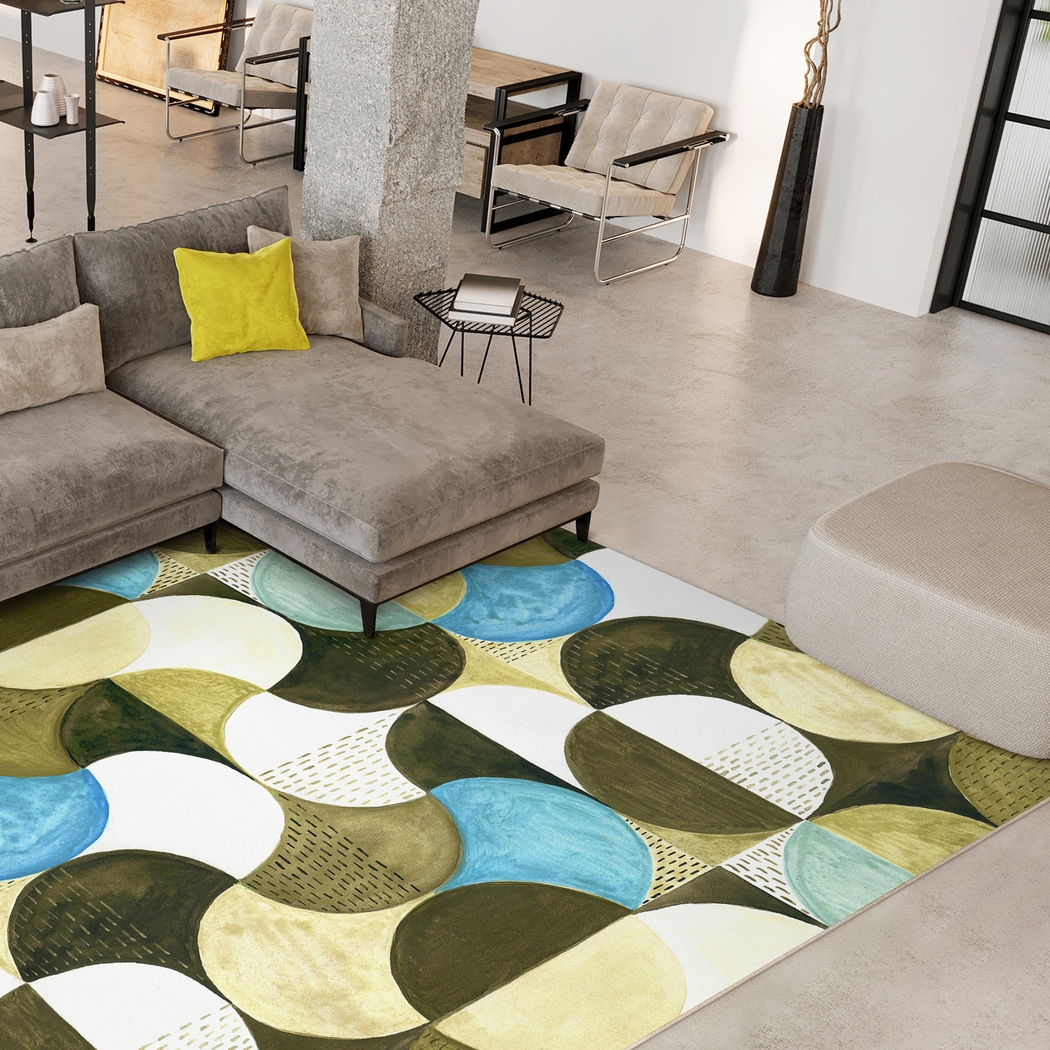 Middlemiss Multi 7'7 x 10'5 Rug - Thumbnail - Image 3