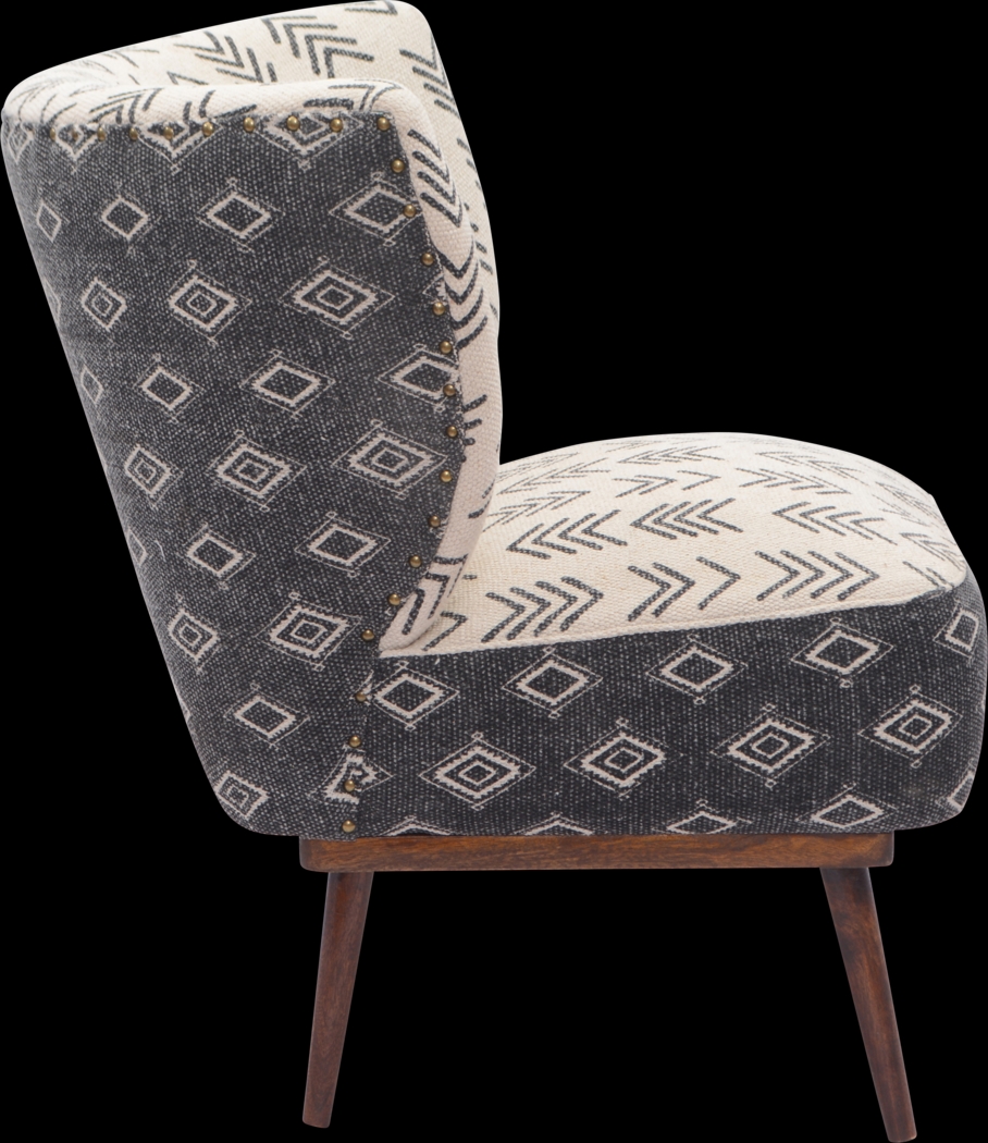 Mideli Cream/Black Accent Chair - Thumbnail - Image 6