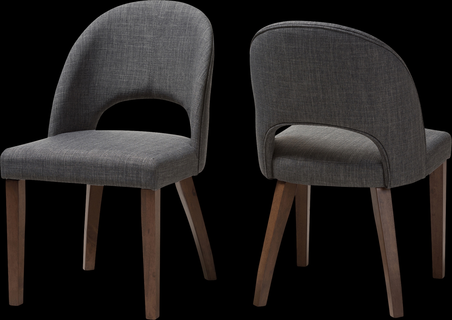 Midgaard Charcoal Dining Chair, Set of 2 - Thumbnail - Image 3