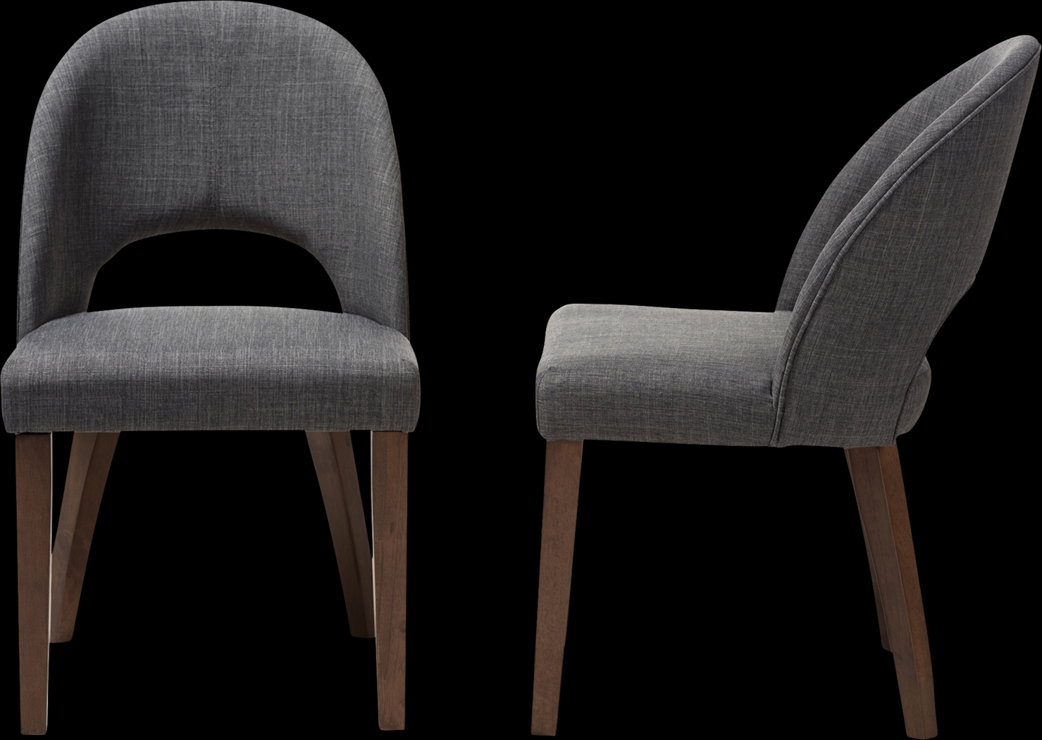 Midgaard Charcoal Dining Chair, Set of 2 - Thumbnail - Image 4