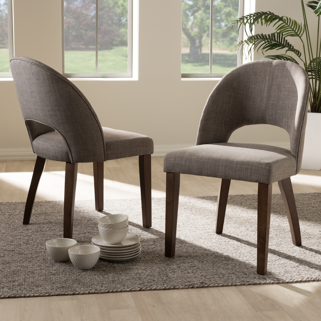 Midgaard Gray Dining Chair, Set of 2 - Thumbnail - Image 2