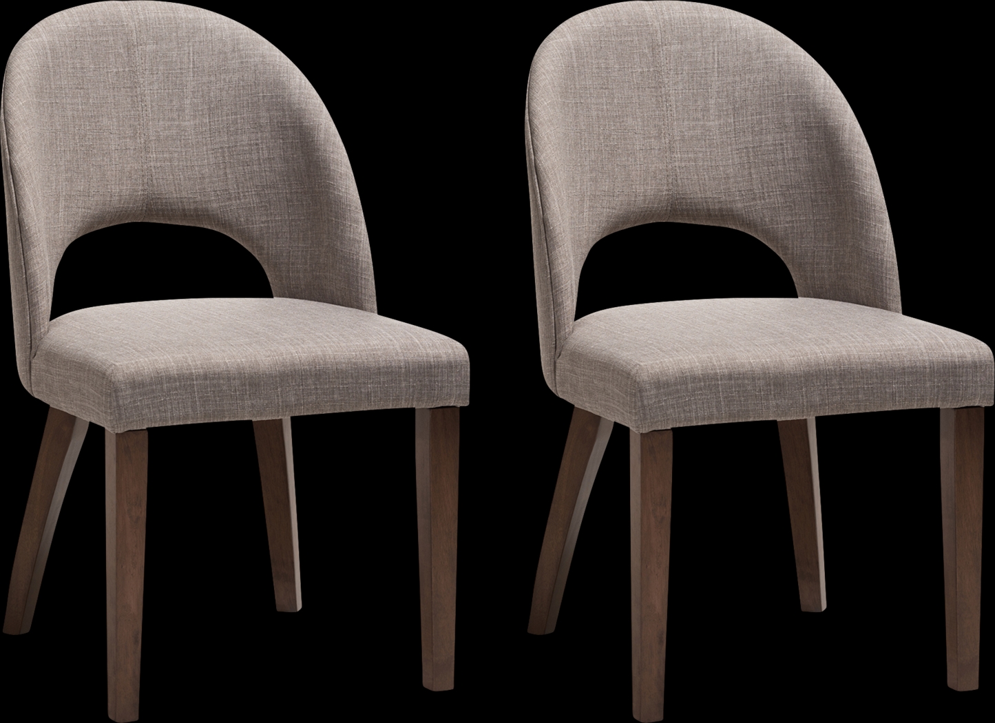 Midgaard Gray Dining Chair, Set of 2 - Thumbnail - Image 1