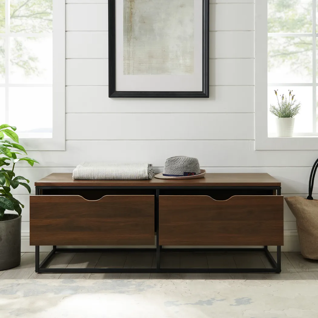 Midheights Walnut Accent Bench - Image 7