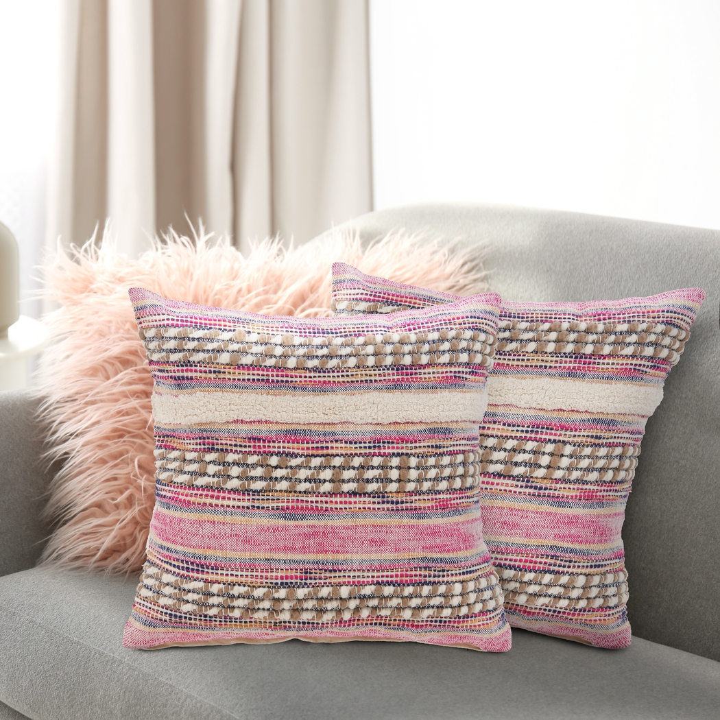 Midholm Pink Accent Pillow Set of 2 - Thumbnail - Image 2