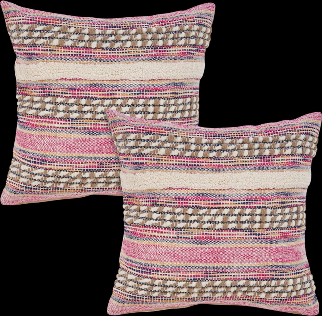 Midholm Pink Accent Pillow Set of 2 - Thumbnail - Image 1