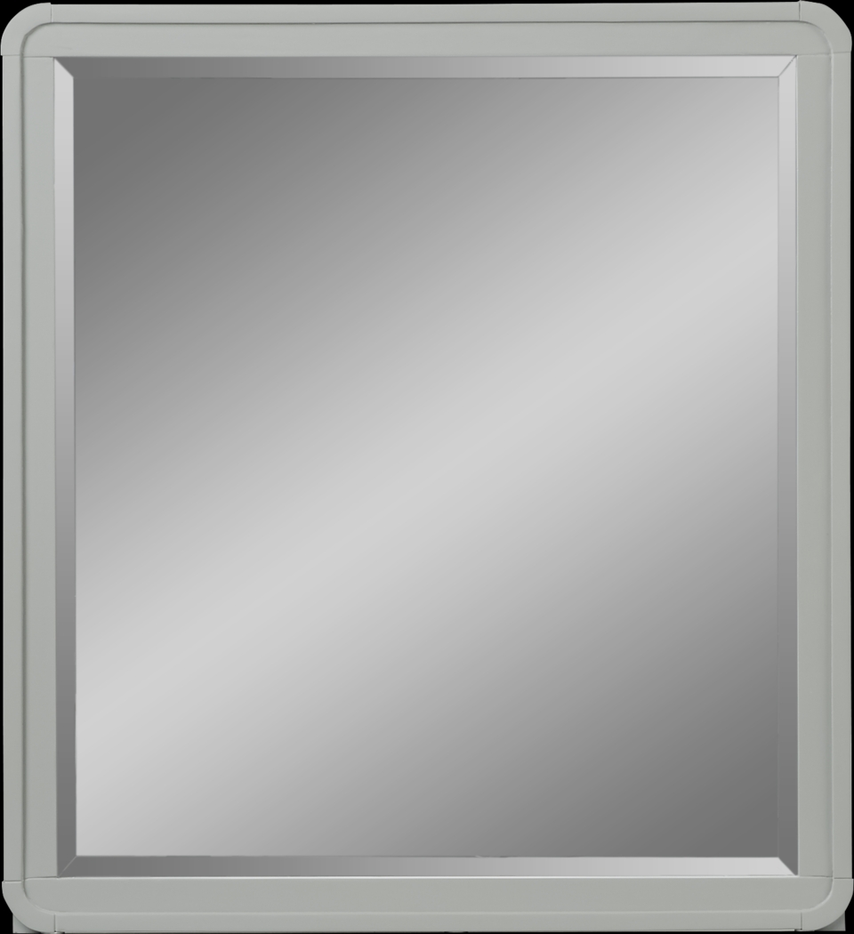 MidMod Gray Mirror - Thumbnail - Image 1