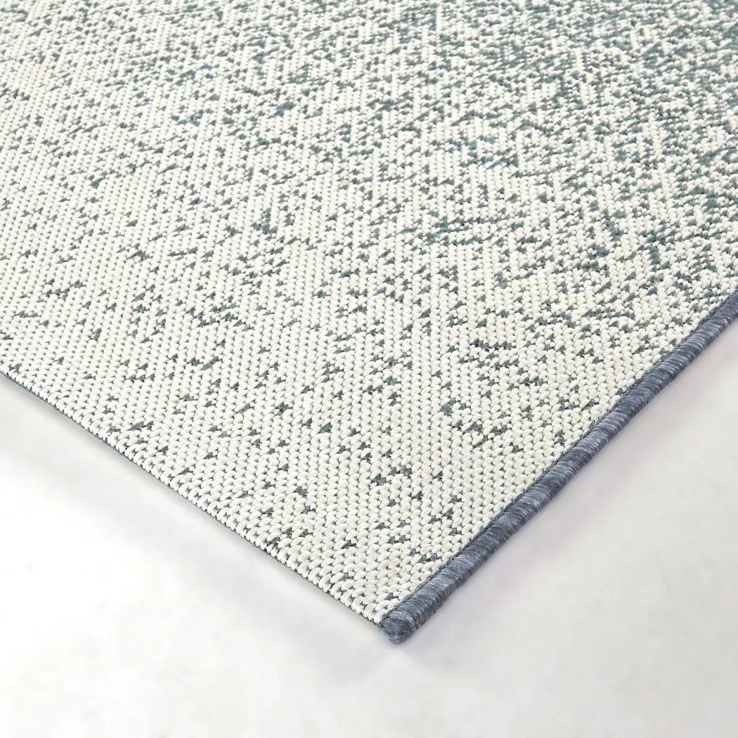 Midnight Fade Blue 5'3 x 7' Indoor/Outdoor Rug - Thumbnail - Image 2