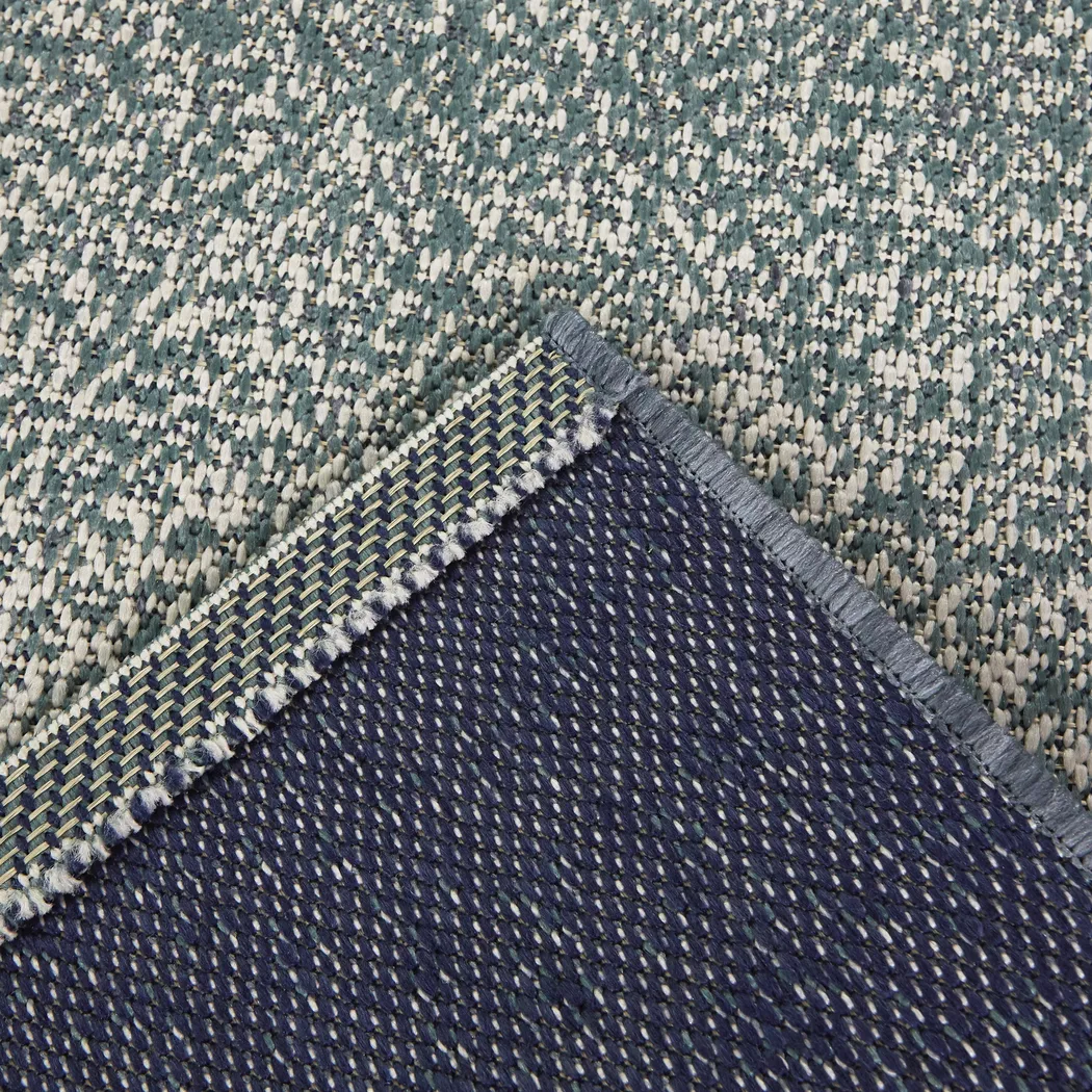 Midnight Fade Blue 5'3 x 7' Indoor/Outdoor Rug - Thumbnail - Image 3